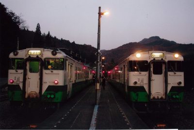 第8回【JR只見線部門銀賞】夕暮れの大白川駅