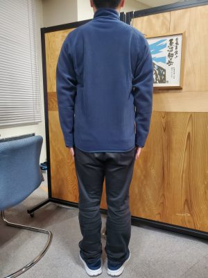 男性着用時