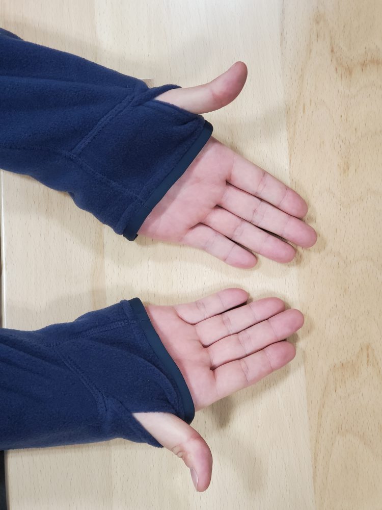 男性着用時